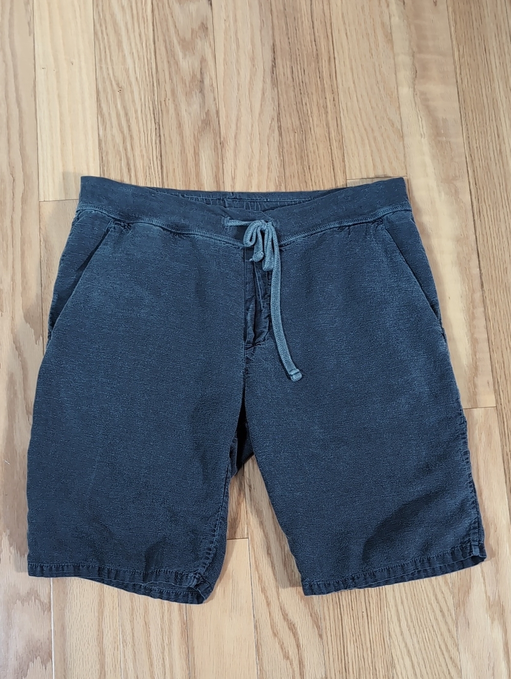James Perse Flax And Cotton Boyfriend Shorts 2 Medium